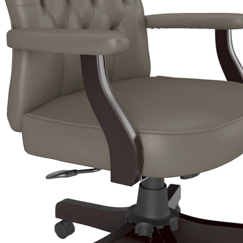 Key West High Back Tufted Office Chair with Arms by Bush Furniture