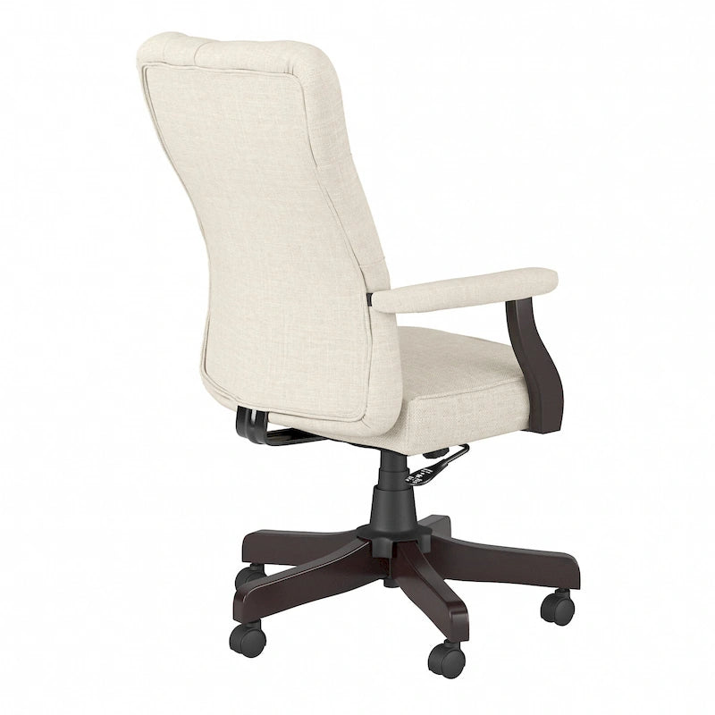 Key West High Back Tufted Office Chair with Arms by Bush Furniture