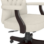 Key West High Back Tufted Office Chair with Arms by Bush Furniture