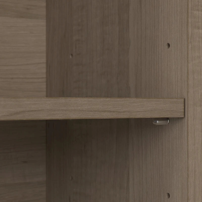 Bush Furniture Cabot 52W Standing Corner Desk with Shelves