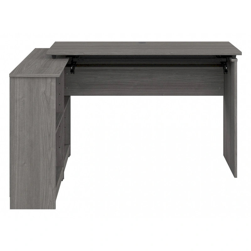 Bush Furniture Cabot 52W Standing Corner Desk with Shelves