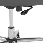Bush Furniture Broadview Mid Back Leather Box Chair in White - 24.41L x 24.80W x 34.45H